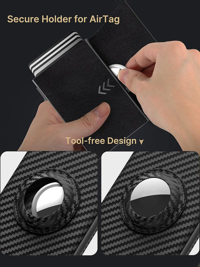 Billetera Inteligente Ultra Delgada con Sujetador de Tarjetas - Image 12