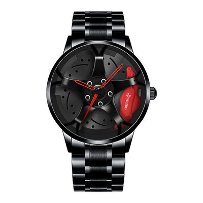 Reloj de Hombre Acero Inoxidable Diseño Moderno Rueda Hub - Cuarzo Premium - Image 4