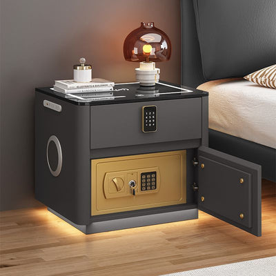 Mesita de Noche Inteligente con Caja de Seguridad y Carga Inalámbrica Integrada - Image 3