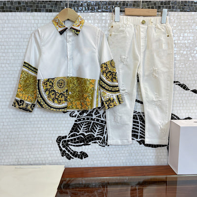 Camisa Vaquera Infantil de Manga Larga Estilo Western - Image 4