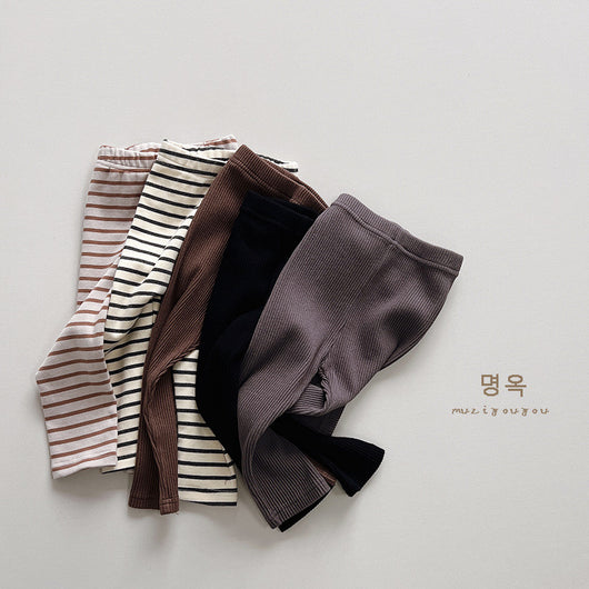 Leggings Infantiles a Rayas - Pantalones Ajustados Cómodos para Niños - Image 14