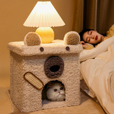 Casa Cama Plegable para Perros Cuatro Estaciones - Desmontable y Lavable