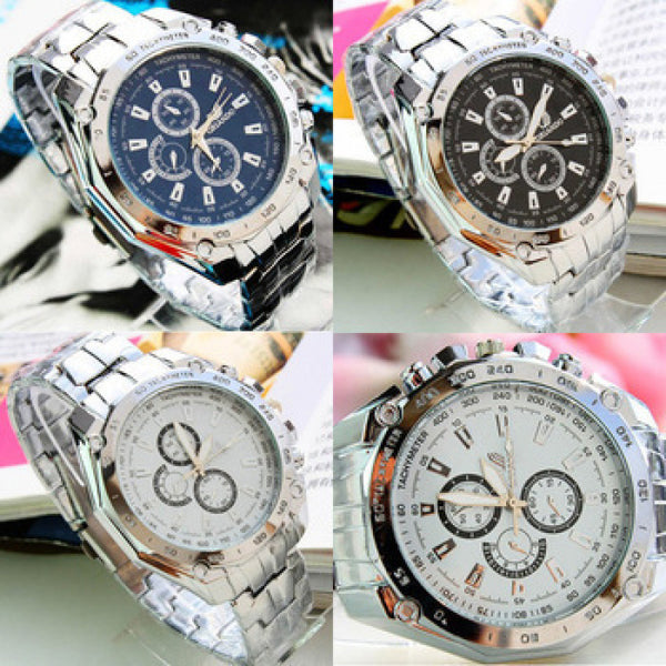 Reloj de Hombre con Correa de Acero Inoxidable