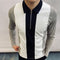 Polo Manga Larga Colorblock con Cierre - Ajuste Slim Moderno