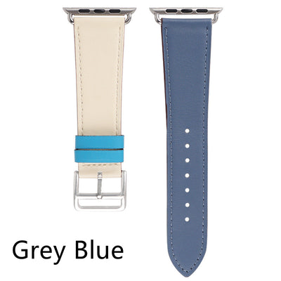 Correa de Reloj de Cuero Bicolor Elegante y Versátil - Image 11