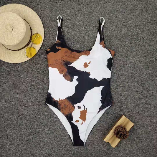 Bikini Estampado con Corte Asimétrico - Diseño Personalidad Mujer - Image 2