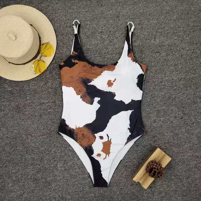 Bikini Estampado con Corte Asimétrico - Diseño Personalidad Mujer - Image 2