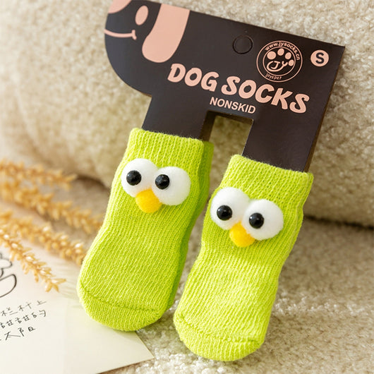 Calcetines Antideslizantes para Mascotas con Ojos Grandes y Diseño Adorable - Image 7