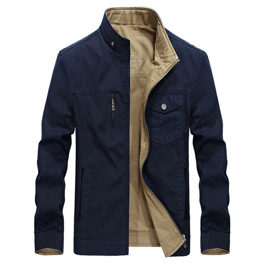 Chaqueta de Cuello Mao para Hombre sin Capucha - Image 4