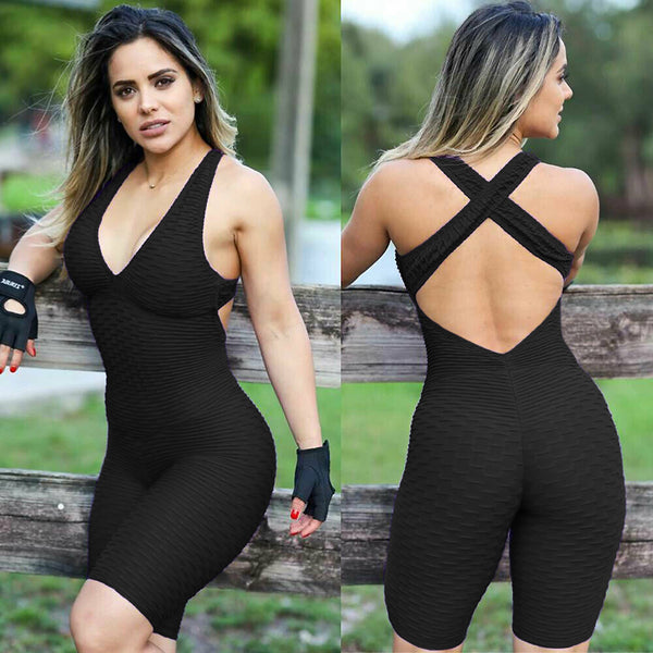 Enterizo Deportivo Backless para Yoga y Fitness