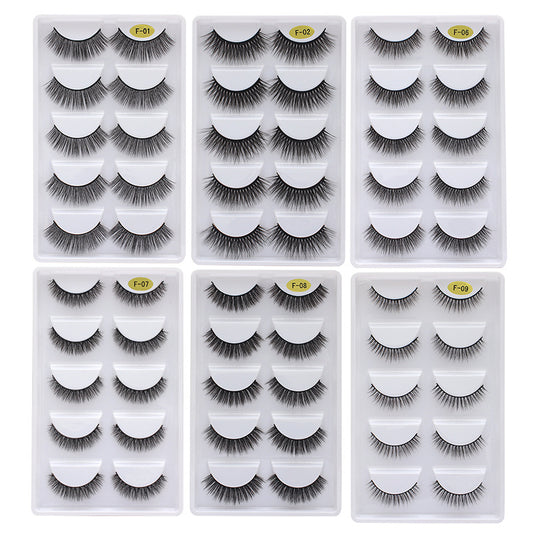 Pestañas Postizas Voluminosas 3D - Pack 5 Pares Multicapa