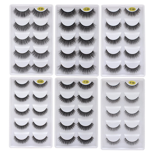 Pestañas Postizas Voluminosas 3D - Pack 5 Pares Multicapa