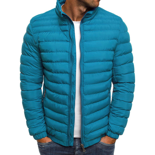 Abrigo Acolchado Impermeable para Hombre - Chaqueta Térmica de Algodón con Bolsillos - Image 19