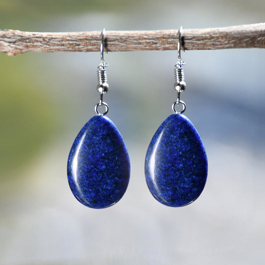 Aretes de Piedra Natural Estilo Chino Gota de Agua - Image 12