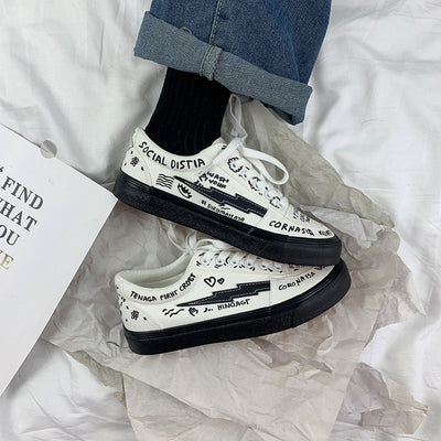 Zapatillas de Lona Blancas Estilo Japonés para Mujer - Primavera - Image 11