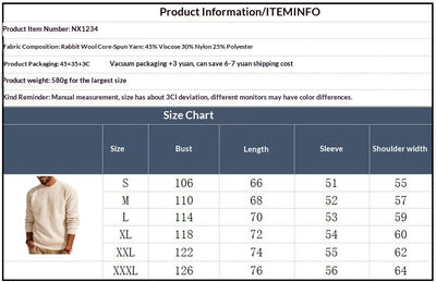 Suéter Cuello Redondo Textura Waffle para Hombre - Pullover Tejido Casual - Image 9