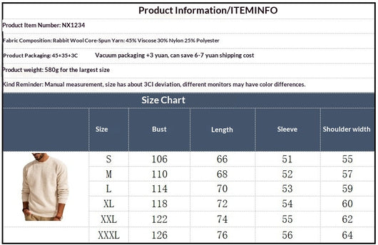 Suéter Cuello Redondo Textura Waffle para Hombre - Pullover Tejido Casual - Image 9