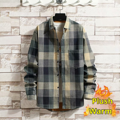 Camisa de Cuadros Térmica para Hombre con Forro de Polar - Image 11