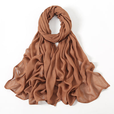 Pañuelo Modal Rayon Malayo Indonesio Colores Sólidos Transpirable - Image 4