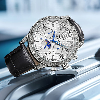 Reloj Mecánico Automático de Cuero - Elegancia y Versatilidad - Image 12