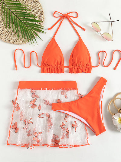 Bikini Deportivo Coreano Levantador de Tres Piezas - Image 12