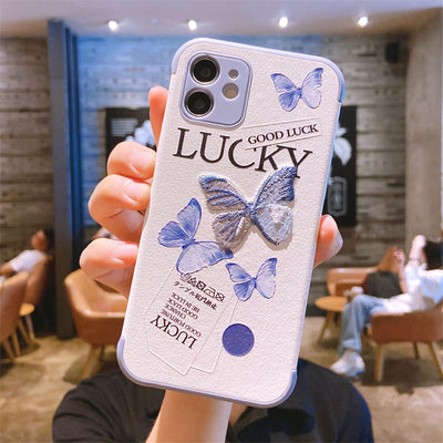 Funda para Celular con Bordado de Moño Azul - Silicona Resistente a Golpes - Image 8