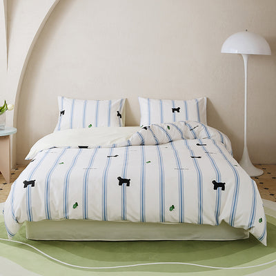 Juego de Cama 4 Piezas 100% Algodón con Estampado - Image 10