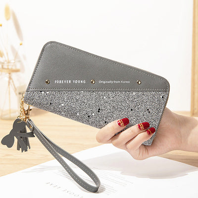 Billetera Larga para Mujer con Cierre y Diseño Coreano - Cartera Versátil con Compartimento para Celular - Image 3