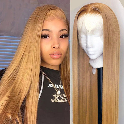 Diadema de Encaje con Cabello Natural Liso