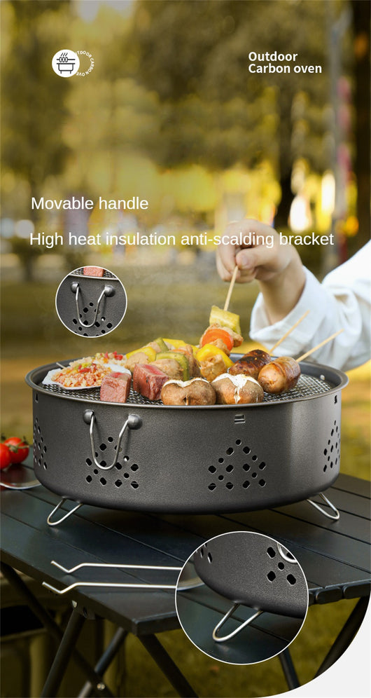 Parrilla Portátil de Acero Inoxidable para Camping y Asados al Aire Libre - Image 11