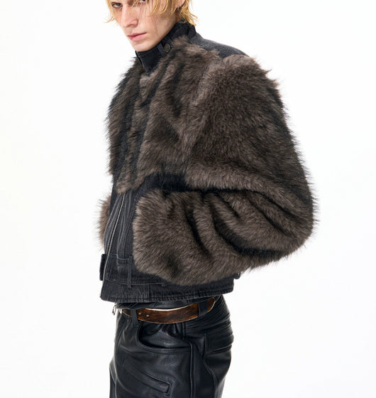 Chaqueta Corta Desgarrada con Hombros Descubiertos - Image 11