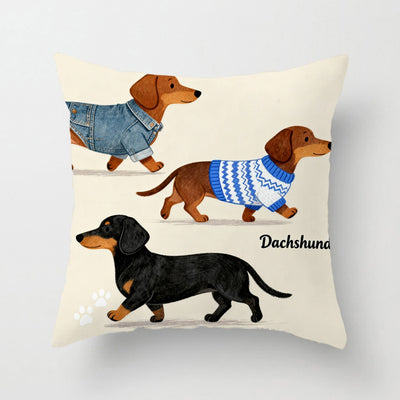 Funda de Almohada Perro Salchicha Cartoon Adorable - Image 11