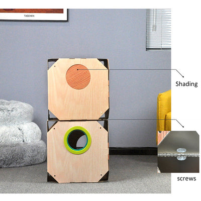 Caja de Cartón Multiusos para Gatos con Removedor de Pelo - Image 14