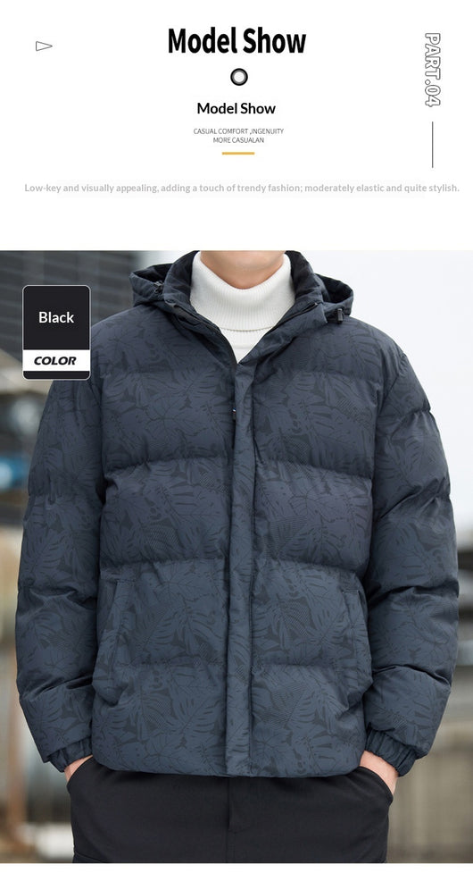 Chaqueta Acolchada de Plumón Grueso para Hombre - Image 14
