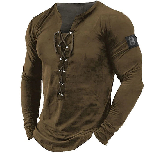 Playera Deportiva Manga Larga con Estampado Europeo y Americano para Hombre - Image 4