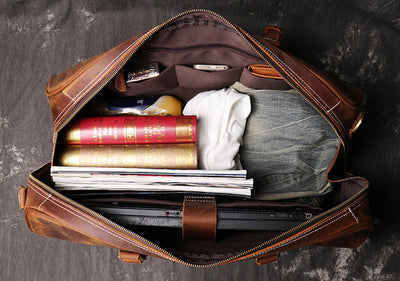 Bolsa de Viaje Crossbody de Cuero para Hombre - Image 14
