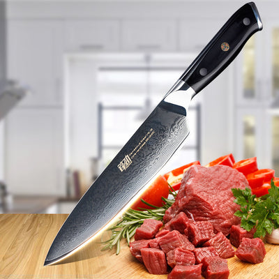 Cuchillo Chef Damasco Patrón Roto para Filetear - Image 7