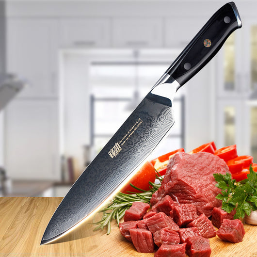 Cuchillo Chef Damasco Patrón Roto para Filetear - Image 7