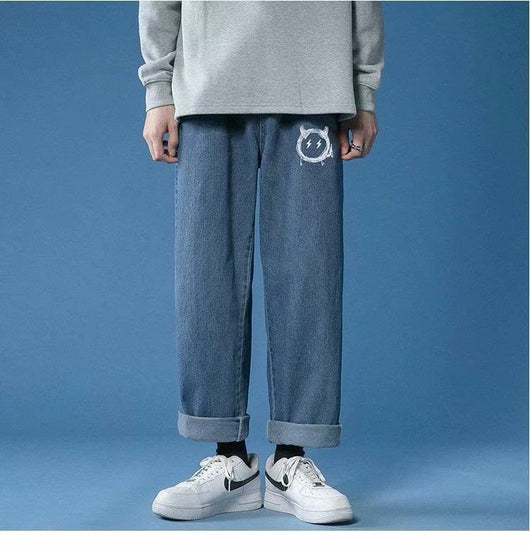 Pantalones Casuales de Mezclilla Clara para Hombre - Image 4