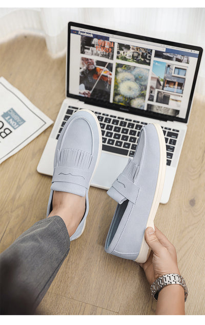 Mocasines de Cuero Mate para Hombre - Calzado Slip-on Elegante - Image 23