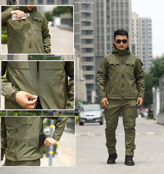 Chaqueta Táctica Camuflaje con Forro Polar para Deportes al Aire Libre - Image 14