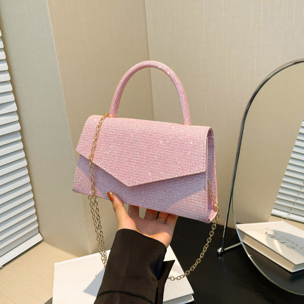 Bolso Cuadrado Pequeño con Diamantes para Mujer