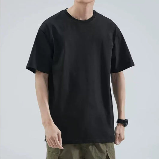 Playera Suelta de Color Liso para Hombre - Versátil y Cómoda - Image 10