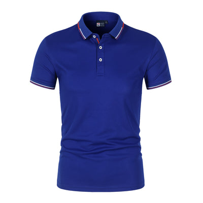 Polo Clásico Liso para Hombre con Cuello de Pie y Mangas Cortas - Image 20