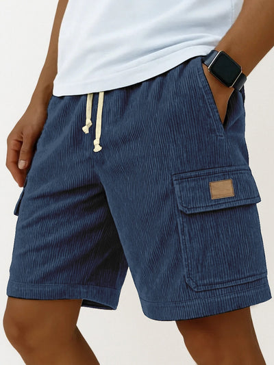 Shorts Corduroy con Bolsillos Laterales y Cordón 3D para Hombre - Image 13