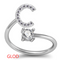 26 Letter English Rings Jewelry Dorado C Opening adjustable