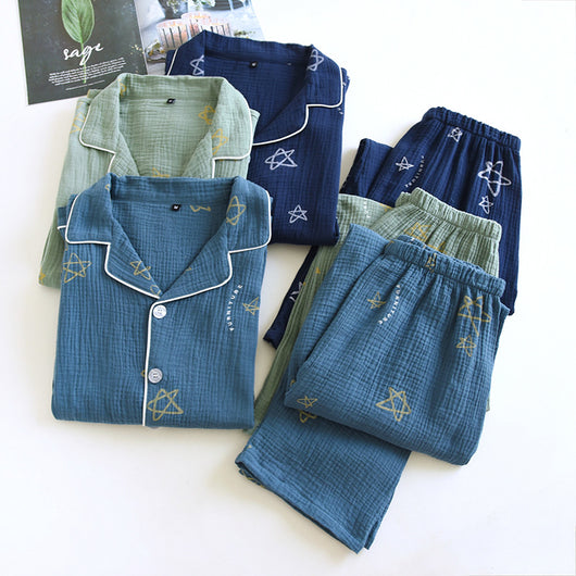 Pijama Hombre Doble Gasa Algodón Crepe - Image 26