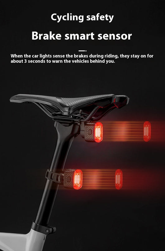 Luz Trasera Inteligente para Bicicleta con Sensor de Frenado Automático - Image 8