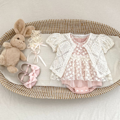 Mameluco de Malla para Bebé Niña - Diseño Luna Llena - Image 15