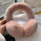 Plush Cute Fashion Ear Bag Ear Warmer Nude Rosado 21CM